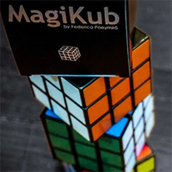 MAGIKUB ar Federiko Poeymiro Trikus Burvju Triks Burvis Slēgt Ielas Veidojums Aksesuārus Smieklīgi Ātri Atjaunot Cube magia Rotaļlietas
