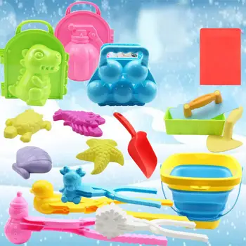 1 Iestatiet Radošo Sniega Pelējuma Ātri Atbrīvot Sniedziņš Pieņemšanas Instruments Multi-formas Ziemas Bērniem, Pieaugušajiem Sniedziņš Maker Rotaļlietu Komplekts Spēlē