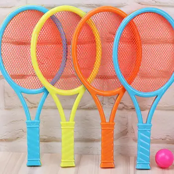 Pludmales Tenisa Bērni Dual Shuttlecock BadmintonTennis Rakešu Bumbu Komplekts Āra Sporta Mini Badmintona Rakete Bērniem, Pludmale Plaukts