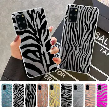 Karikatūra Zebra Modelis Telefonu Gadījumā Samsung S20 S10 lite S21 plus Redmi Note8 9pro par Huawei P20 Skaidra Lieta