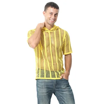 Vīriešu Apakšveļa Acu Dekoratīvās Modelis Jaunatnes Sexy Īsām Piedurknēm Kustības Ventilācijas T Krekls