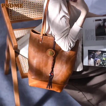 PNDME modes dizainere īstas ādas sieviešu liela jauda, tote soma, ikdienas organizators luksusa nekustamo pātagot iepirkšanās pleca soma