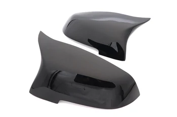 2gab Gloss Black Sānu Spoguļa Vāks Vāciņš Atpakaļskata Cepures Apvalks BMW 7 Sērijas F01 F02 2013. - 2015.gadam, Auto Piederumi