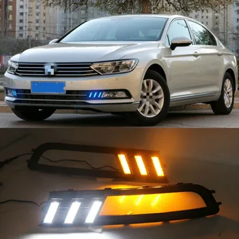 2gab LED dienas gaitas lukturi VW Magotan 2017-2019 LED dienas gaitas lukturi, Lai Magotan led miglas lukturi dienas gaismas lukturi Augstu spilgtumu ceļvedis