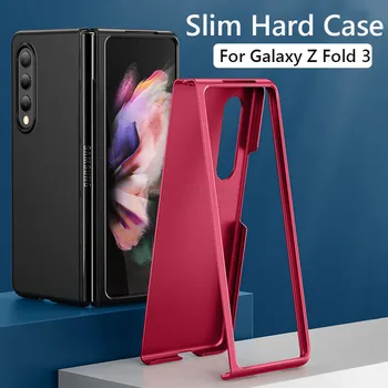 Samsung Galaxy Z 3 Reizes 5G Gadījumā, Triecienizturīgs Slim Matte Grūti PC Back Cover Samsung Z 3 Reizes Fold3 5G Pone Gadījumos Fundas