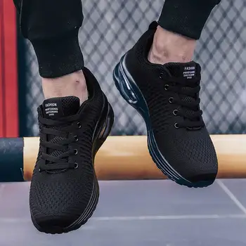 Apavi, vīriešu apavi 2022 jaunu elpojošs acs gaisa spilvenu apavi gaismas pastaigas sneaker vīriešu skriešanas apavi grozu homme