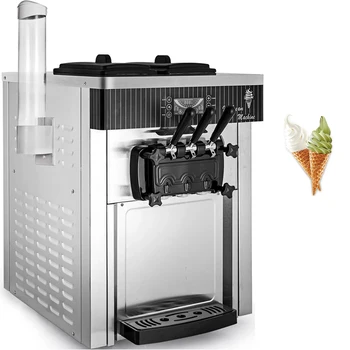 Soft Kalpot saldējuma Mašīna, Tirdzniecības Darbvirsmas Saldējumu Veidotājiem Nerūsējošā Tērauda Salds Konuss Automāti 110V, 220V