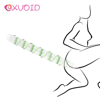 EXVOID Nav Vibrators Butt Plug Anālais Plug Pieaugušo Produkti Anālās Seksa Rotaļlietas Sievietēm, Vīriešiem G Spot Massager Maksts AV Stick Stikla Dildo