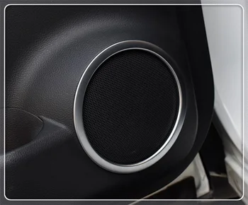Par Hyundai Kona Encino Kauai 2018 2019 ABS Chrome Iekšpusē Durvju Audio Runā Skaļruņu Skaņas Gredzens luktura apdares Auto Piederumi Stils